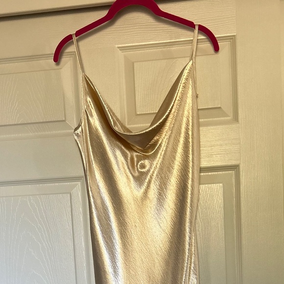 Rat & Boa Gold Backless Dress - Picture 4 of 12